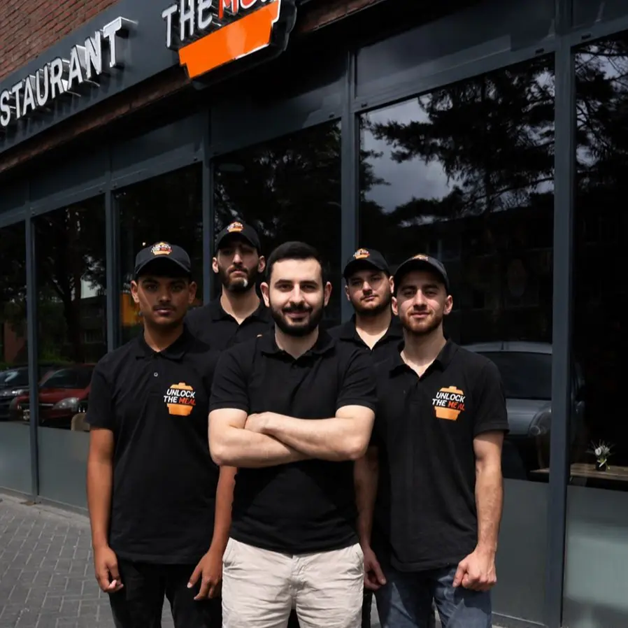 Het team van Unlock The Meal voor het restaurant